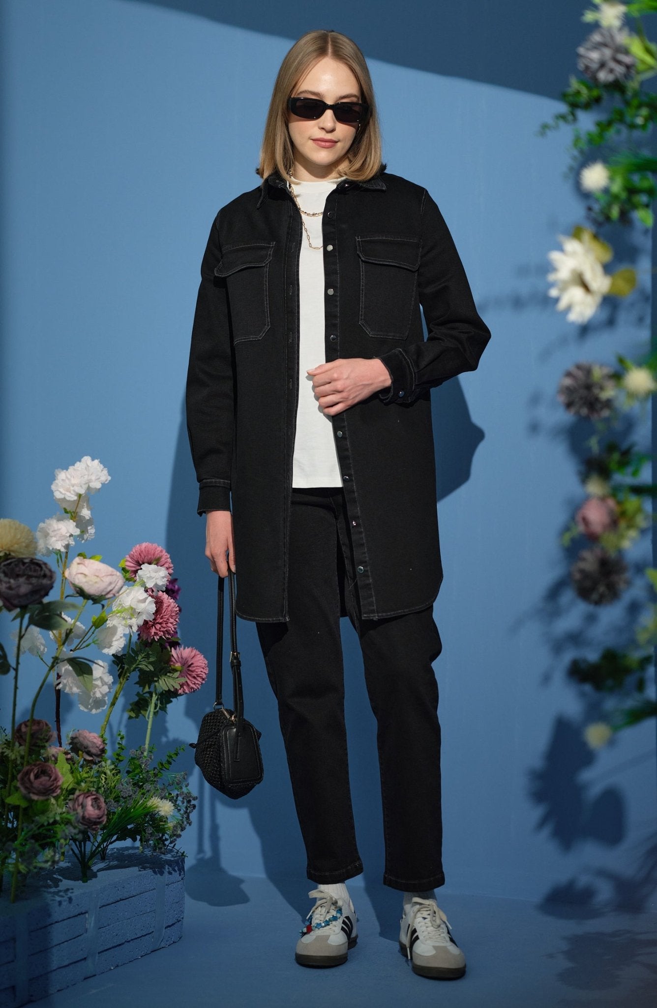 Mom Siyah Denim Pantolon - Fatma Atasoy
