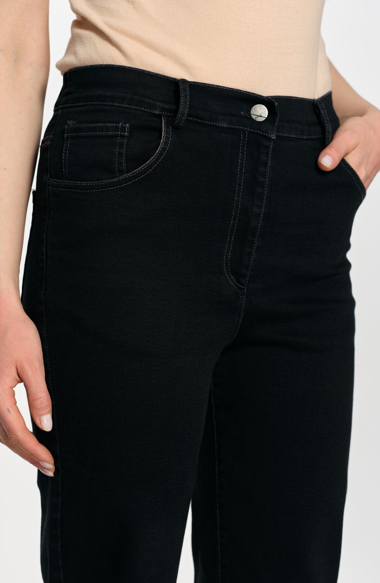 Mom Siyah Denim Pantolon - Fatma Atasoy