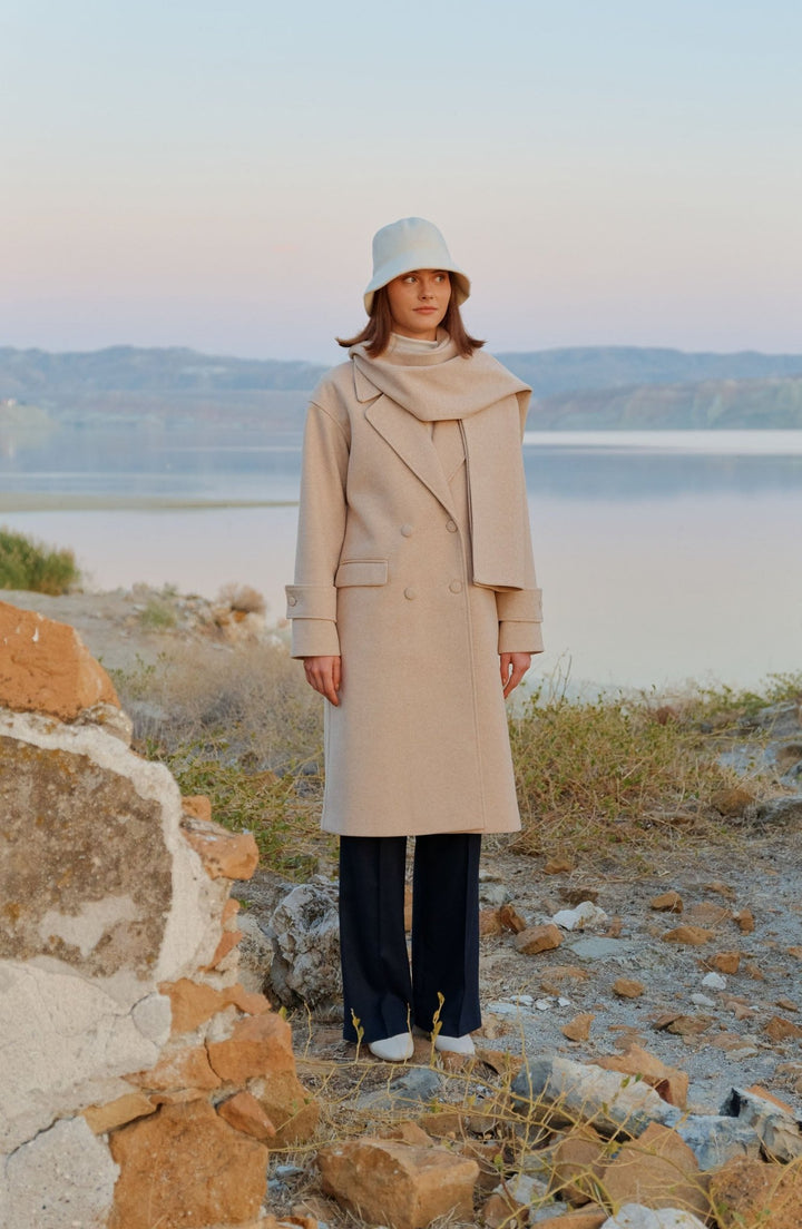 Oversize Atkılı Taş Kaban - Fatma Atasoy