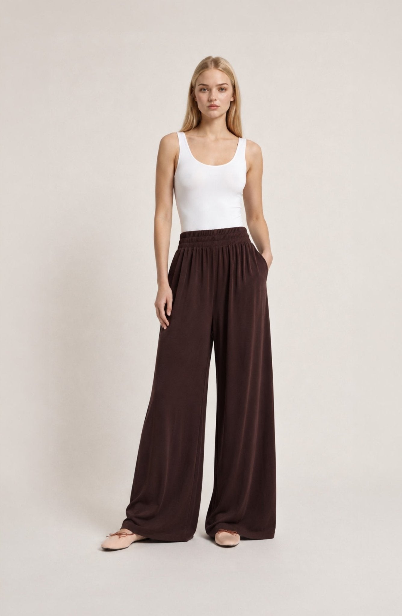 Oversize Basic Acı Kahve Soft Touch Modal Eşofman Takımı - Fatma Atasoy