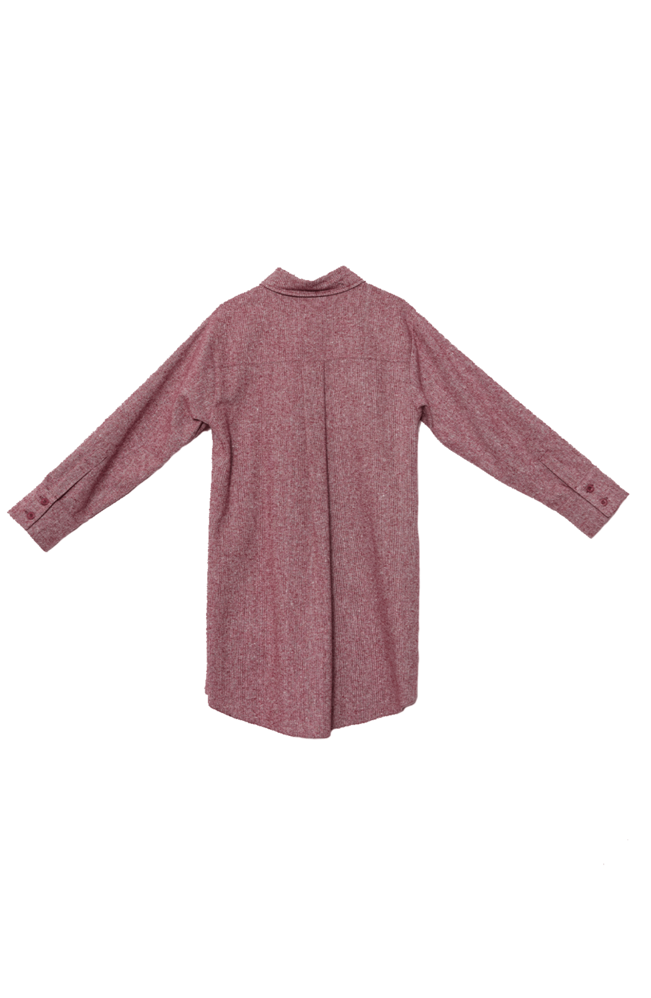 Oversize Bordo Tüvit Gömlek Ceket - Fatma Atasoy