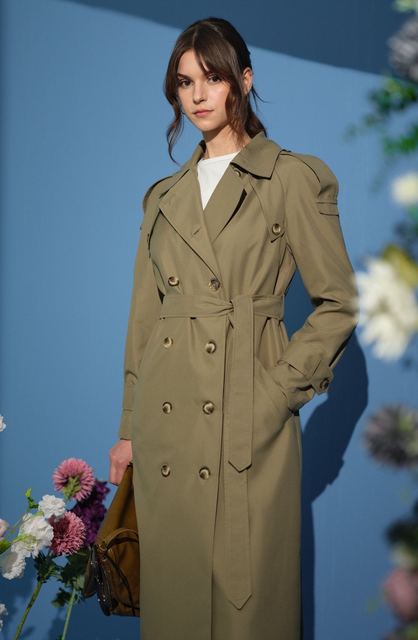 Oversize Haki Trençkot - Fatma Atasoy