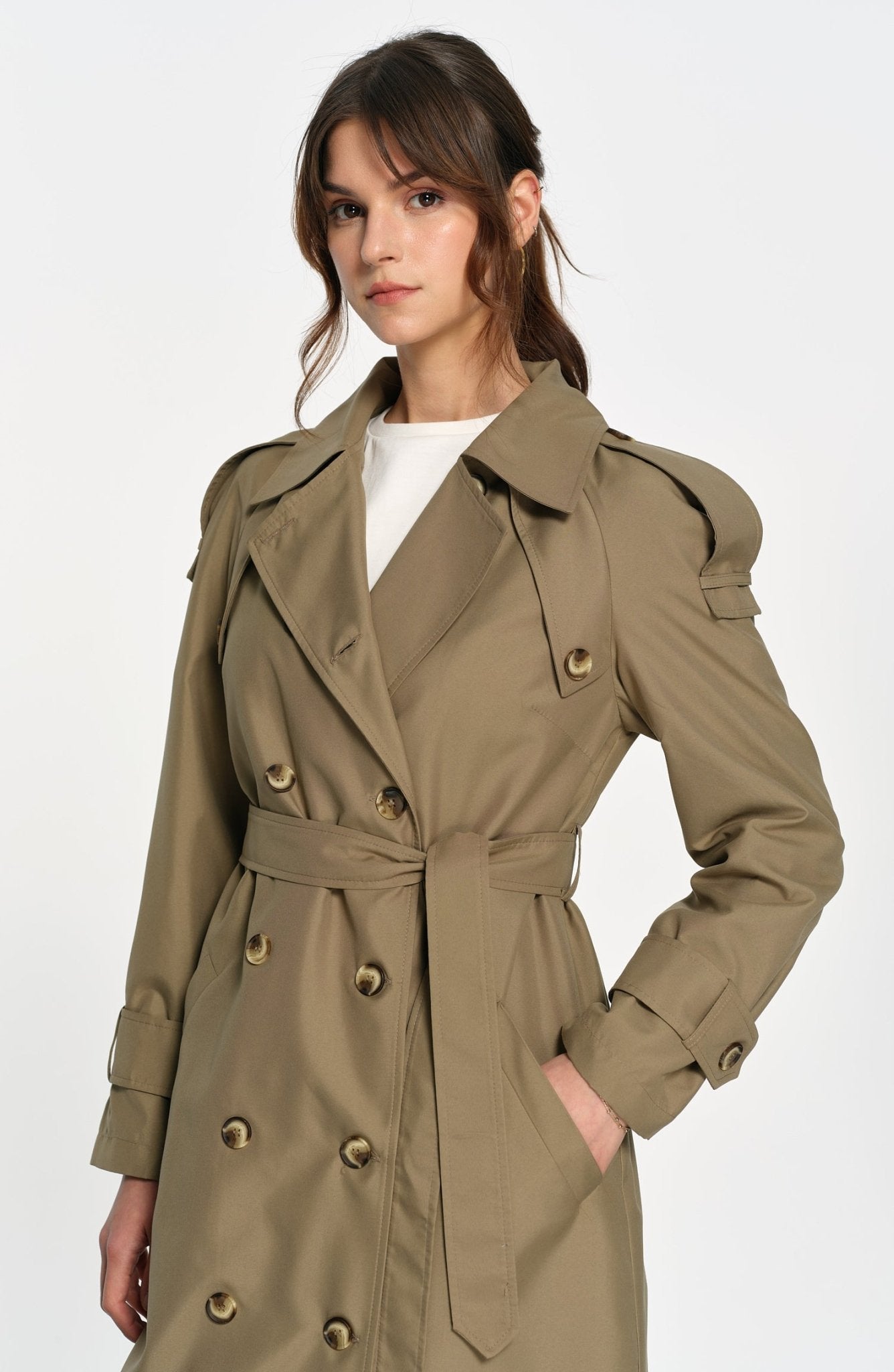 Oversize Haki Trençkot - Fatma Atasoy