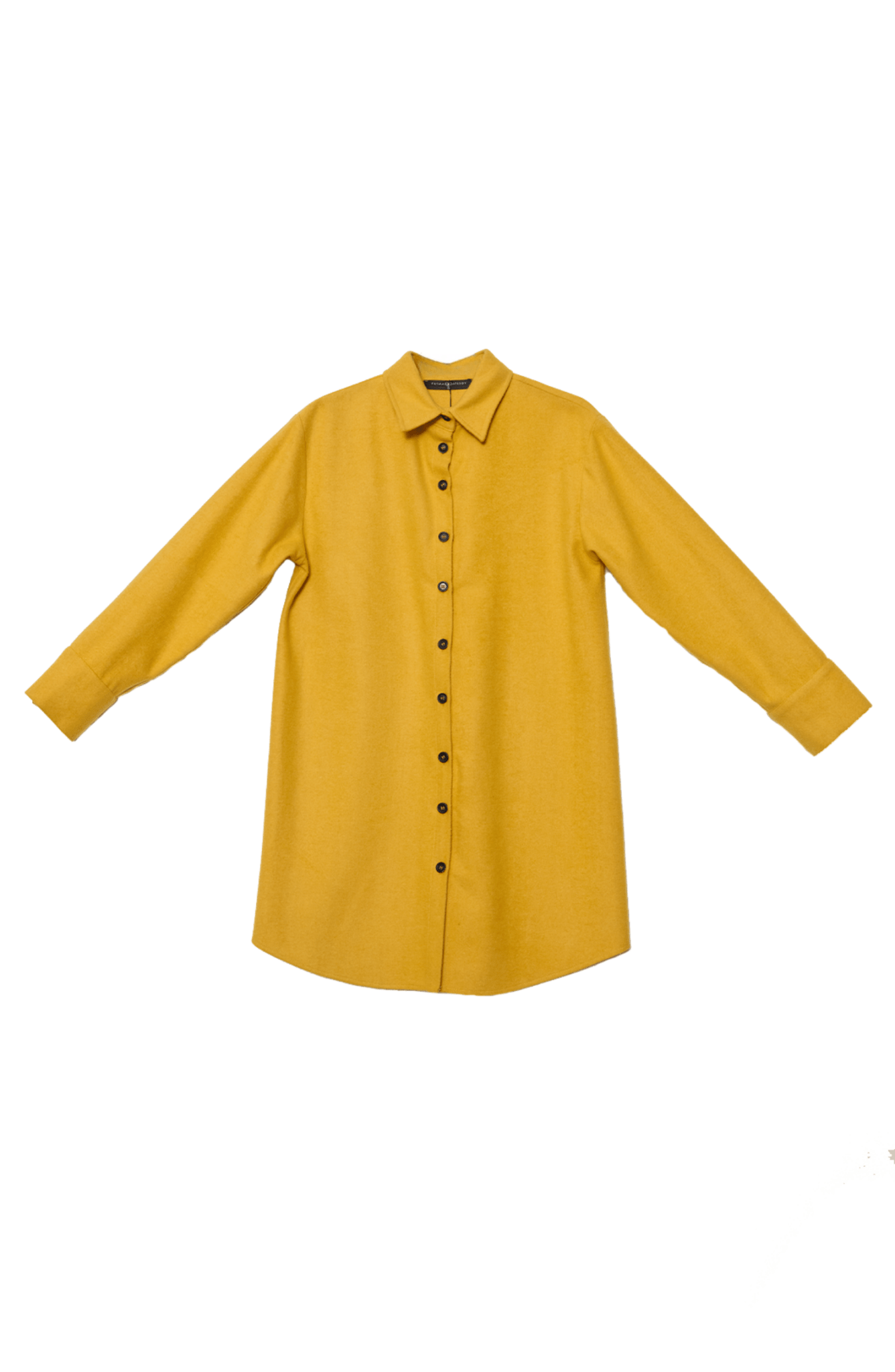 Oversize Sarı Kaşe Gömlek Ceket - Fatma Atasoy