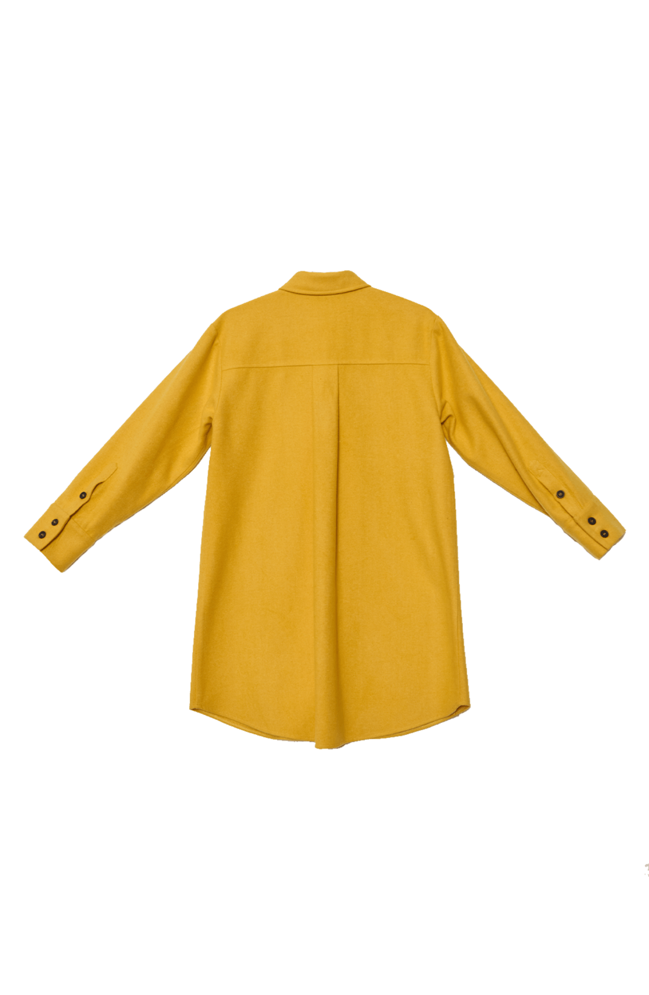 Oversize Sarı Kaşe Gömlek Ceket - Fatma Atasoy