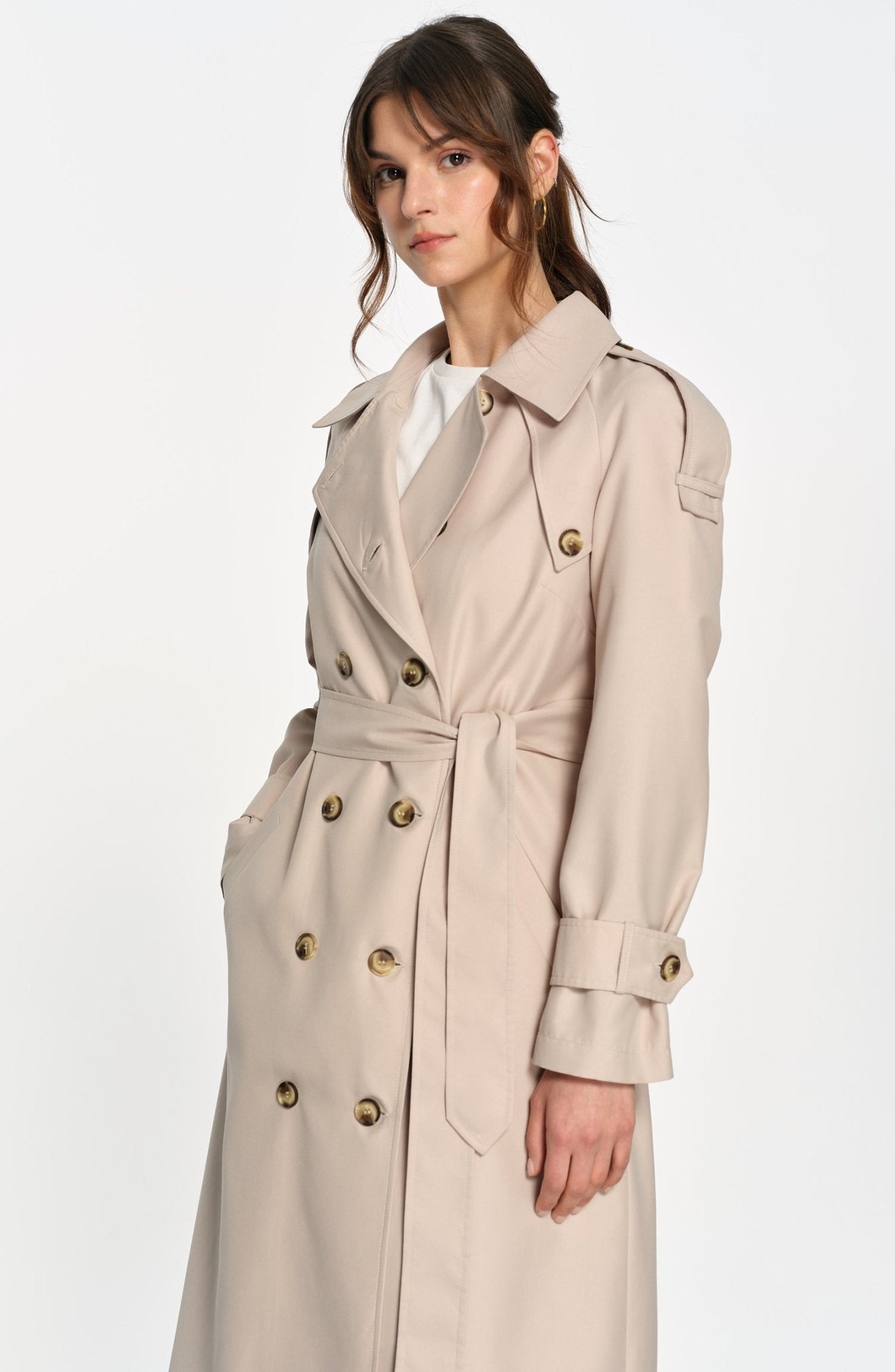 Oversize Taş Trençkot - Fatma Atasoy