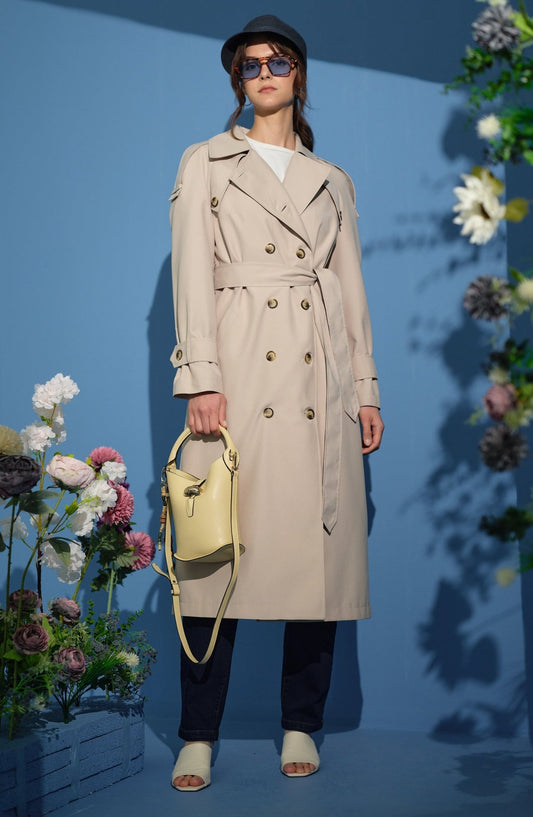 Oversize Taş Trençkot - Fatma Atasoy