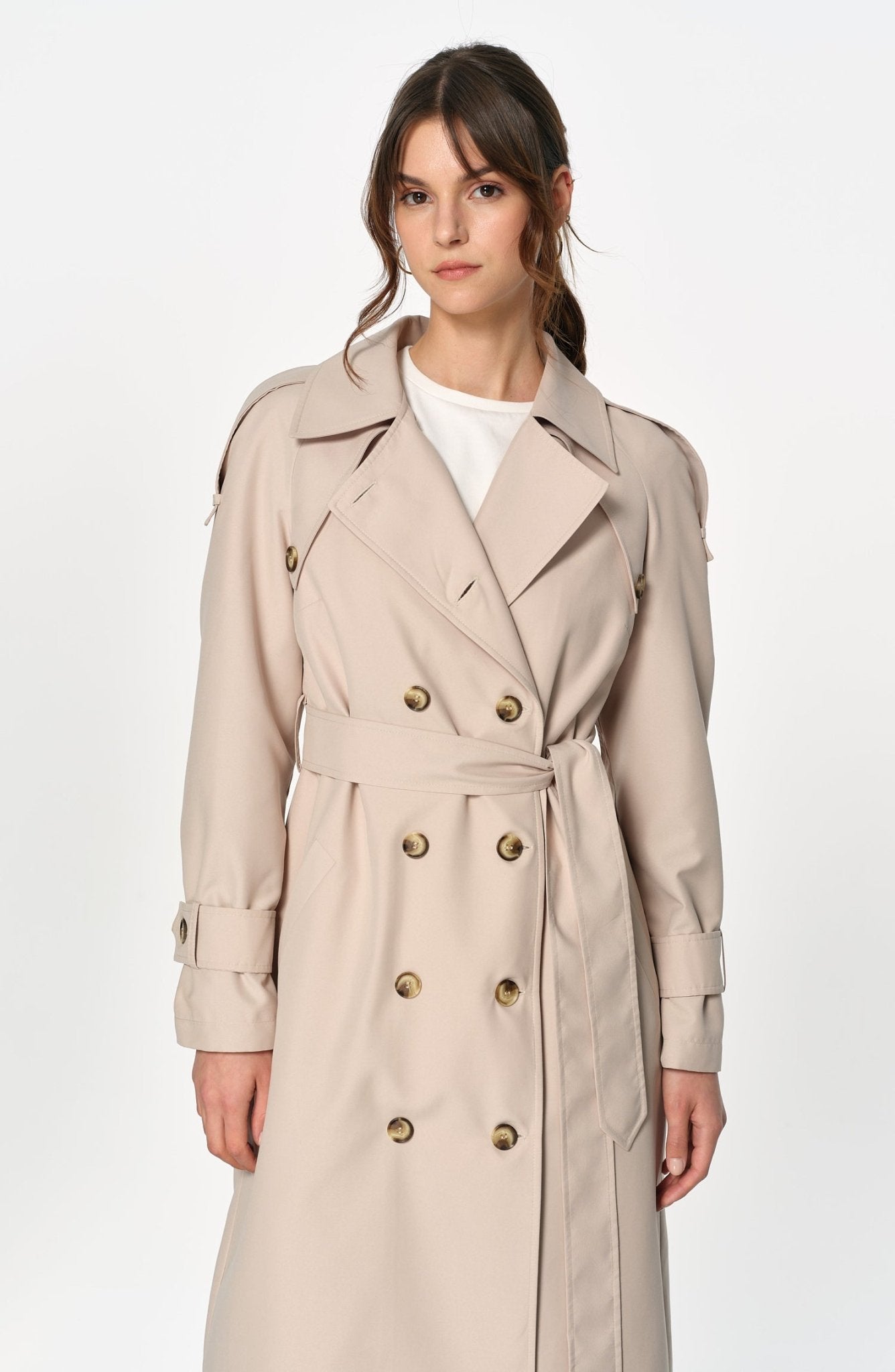 Oversize Taş Trençkot - Fatma Atasoy