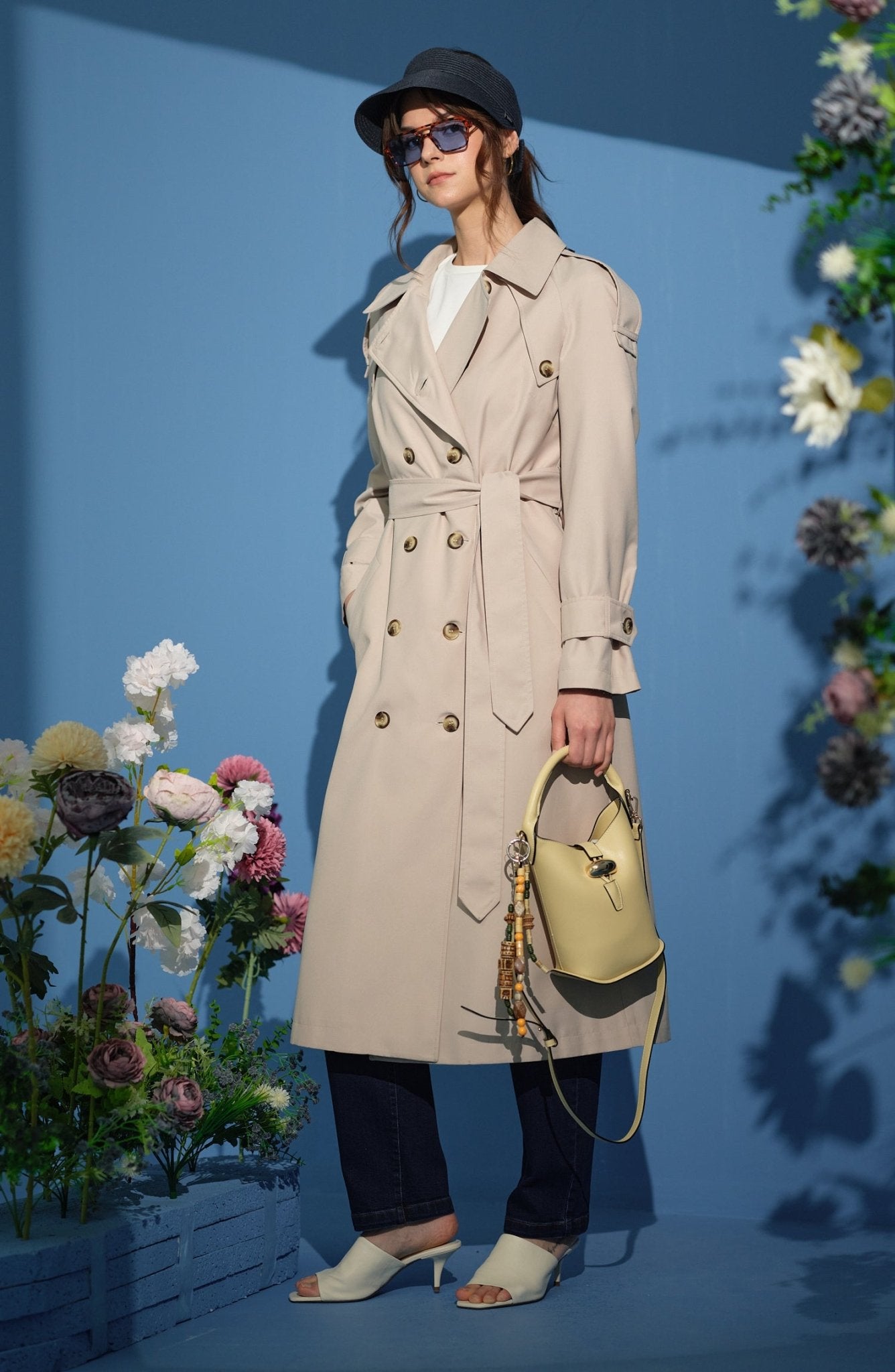 Oversize Taş Trençkot - Fatma Atasoy