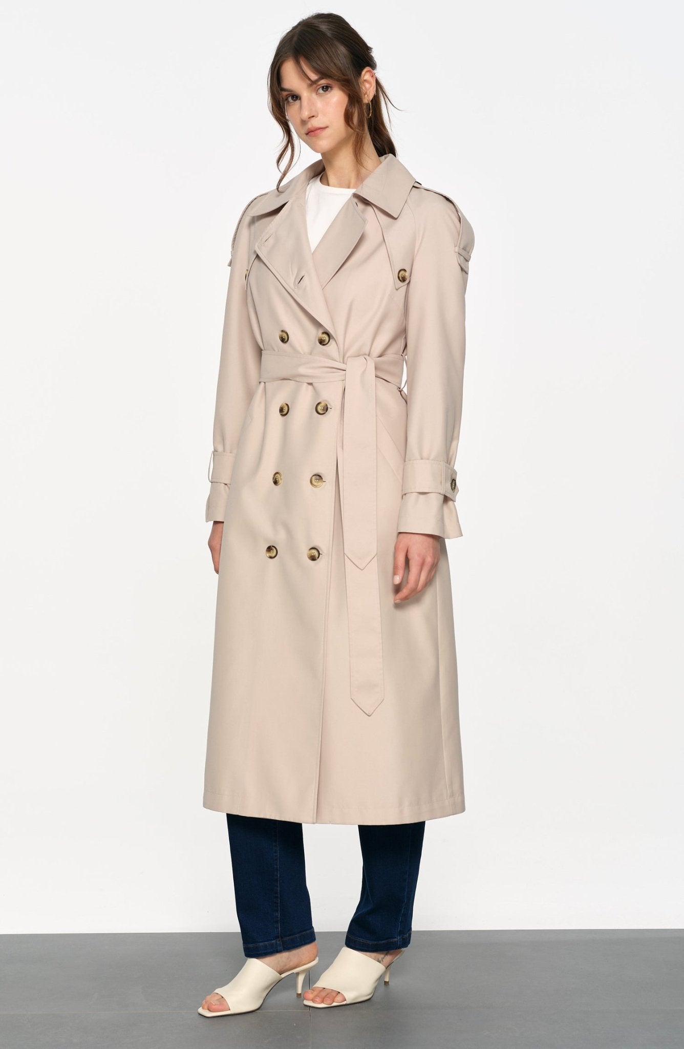 Oversize Taş Trençkot - Fatma Atasoy