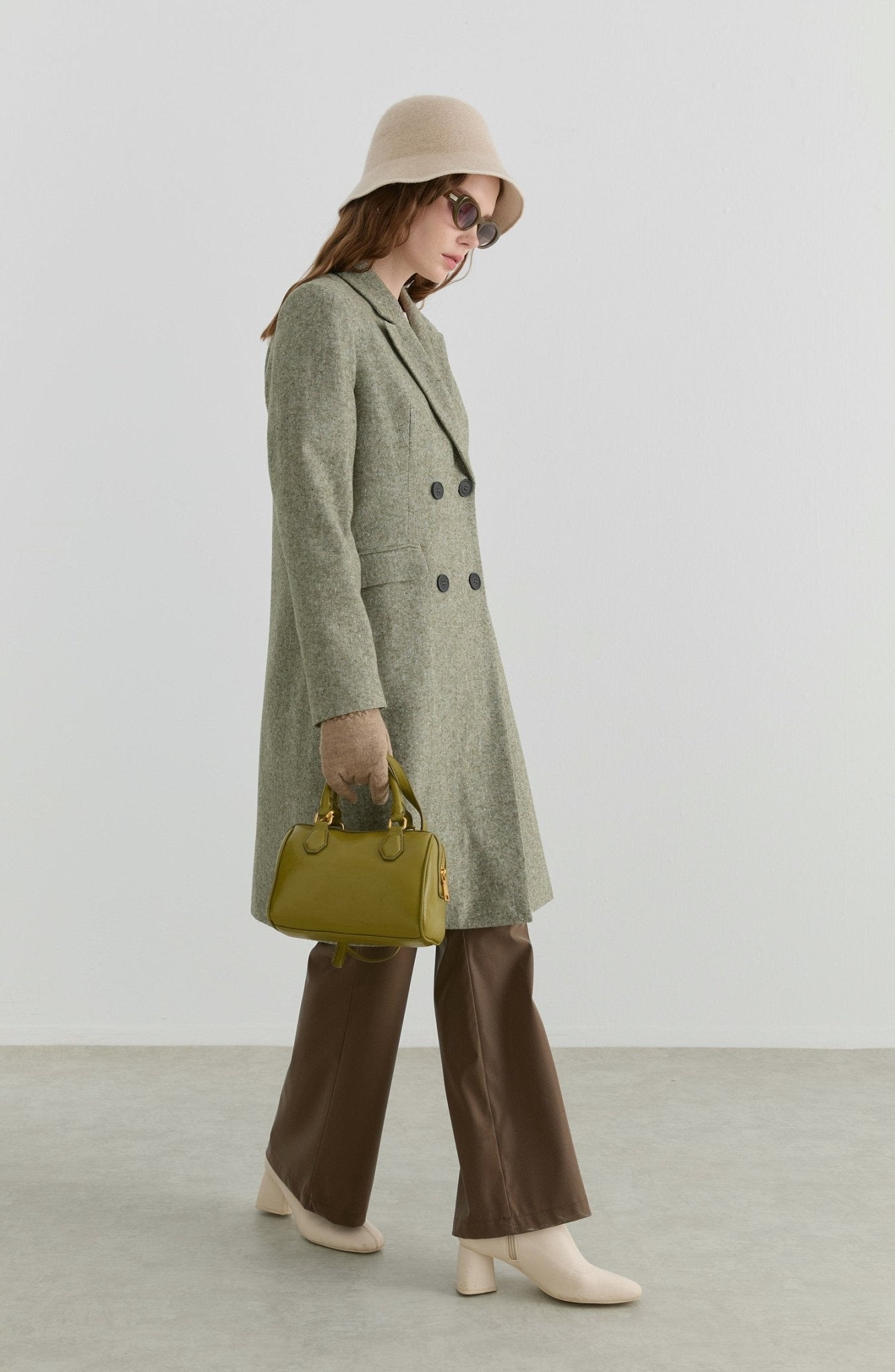 Palazzo Haki Tüvit Ceket - Fatma Atasoy