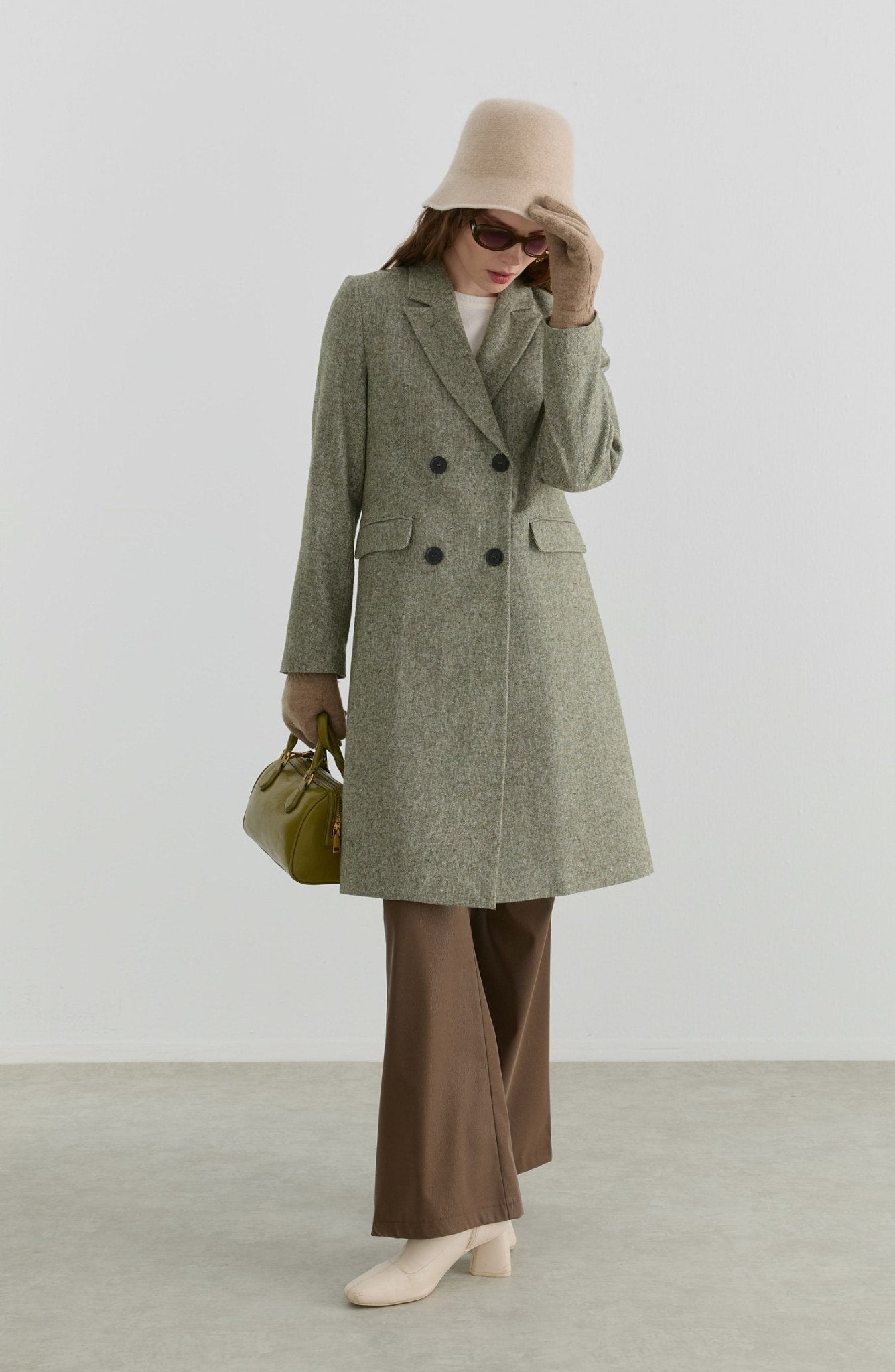 Palazzo Haki Tüvit Ceket - Fatma Atasoy