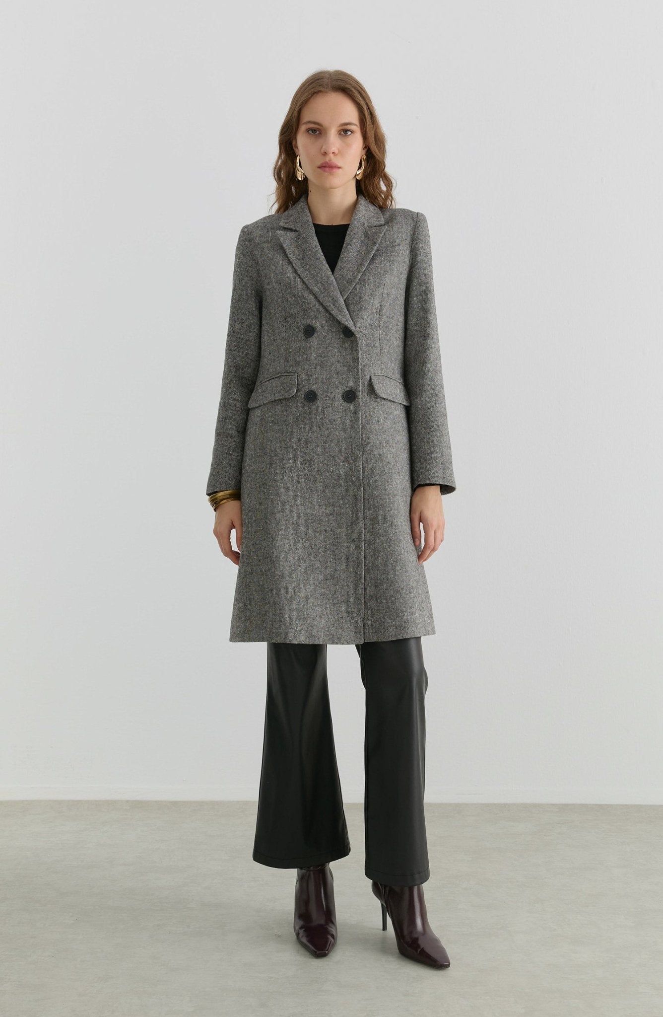 Palazzo Siyah Tüvit Ceket - Fatma Atasoy