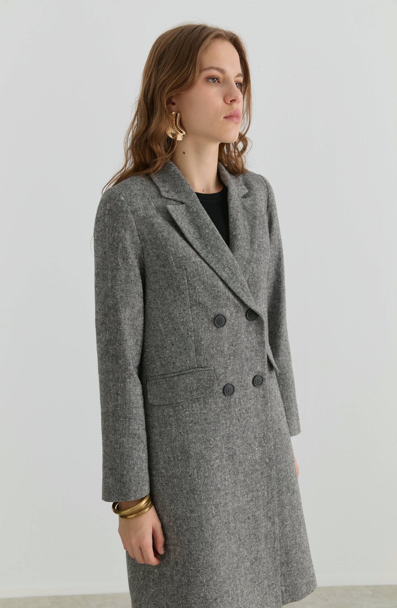 Palazzo Siyah Tüvit Ceket - Fatma Atasoy