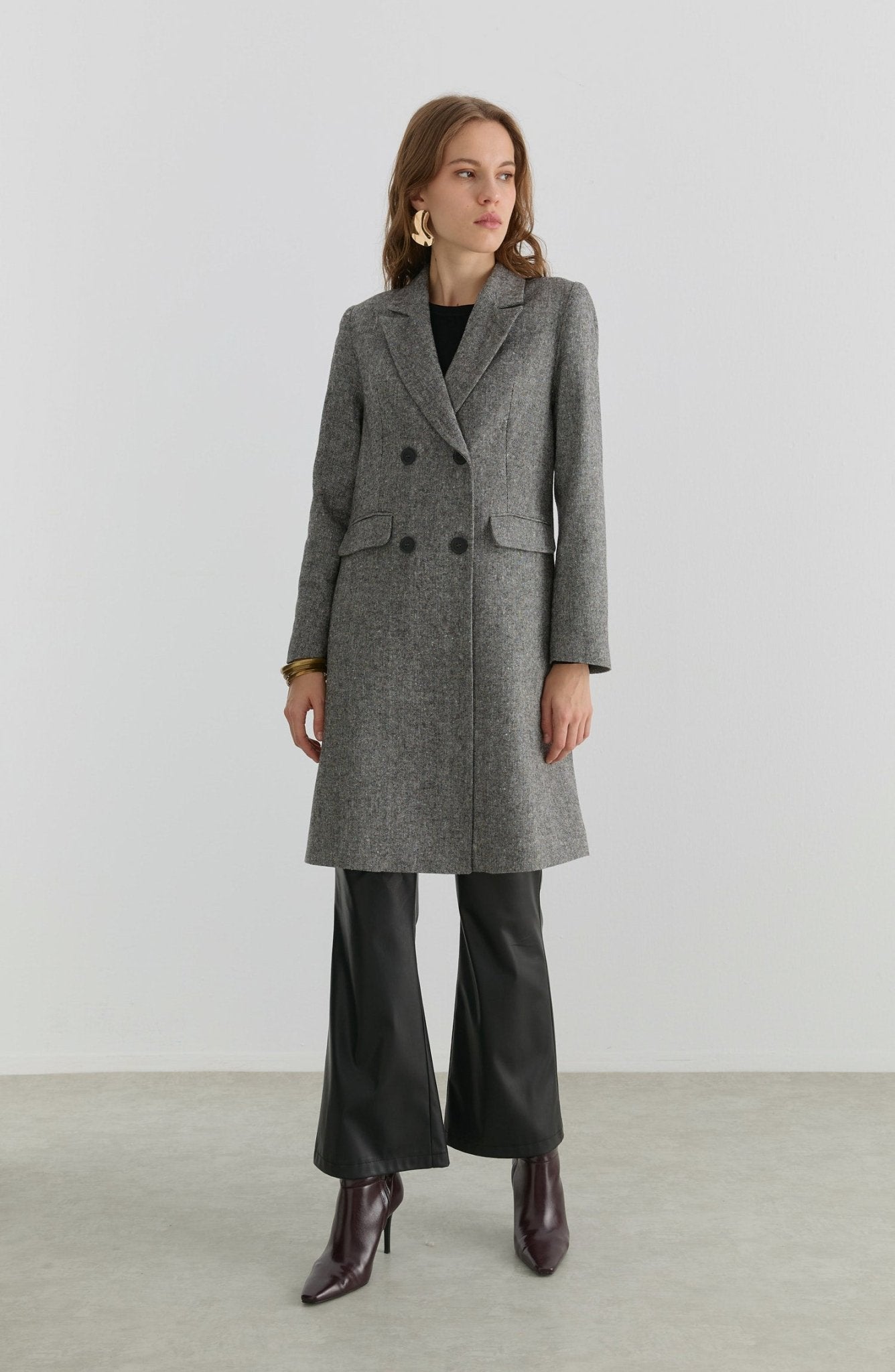 Palazzo Siyah Tüvit Ceket - Fatma Atasoy