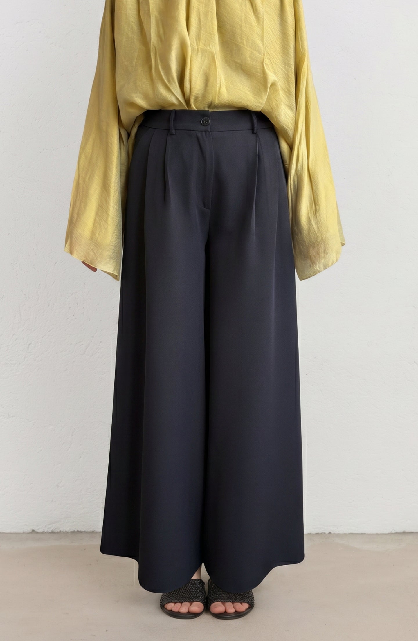Double Siyah Pantolon Etek