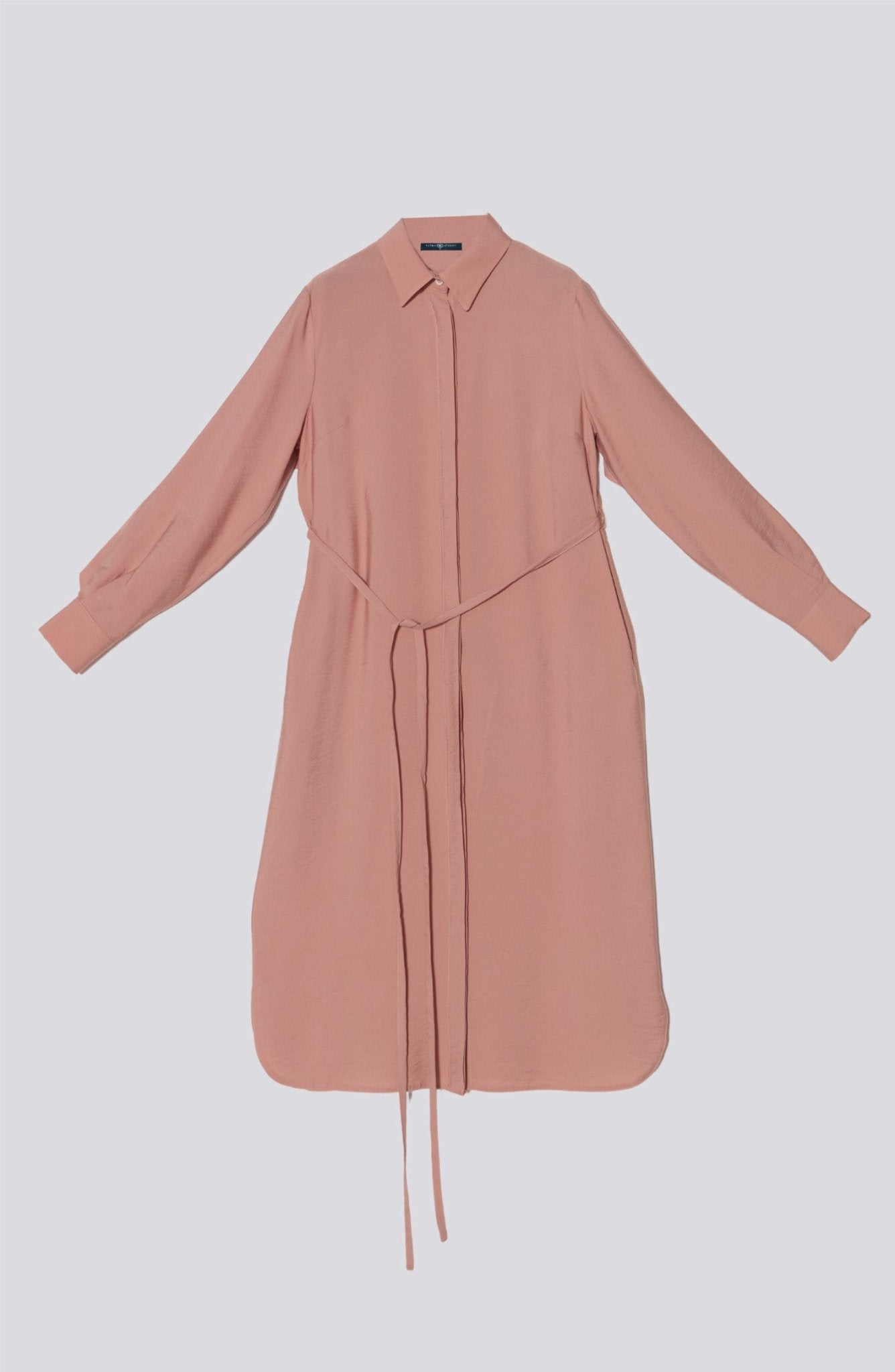 Pelerinli Maksi Soft Pembe Tunik - Fatma Atasoy