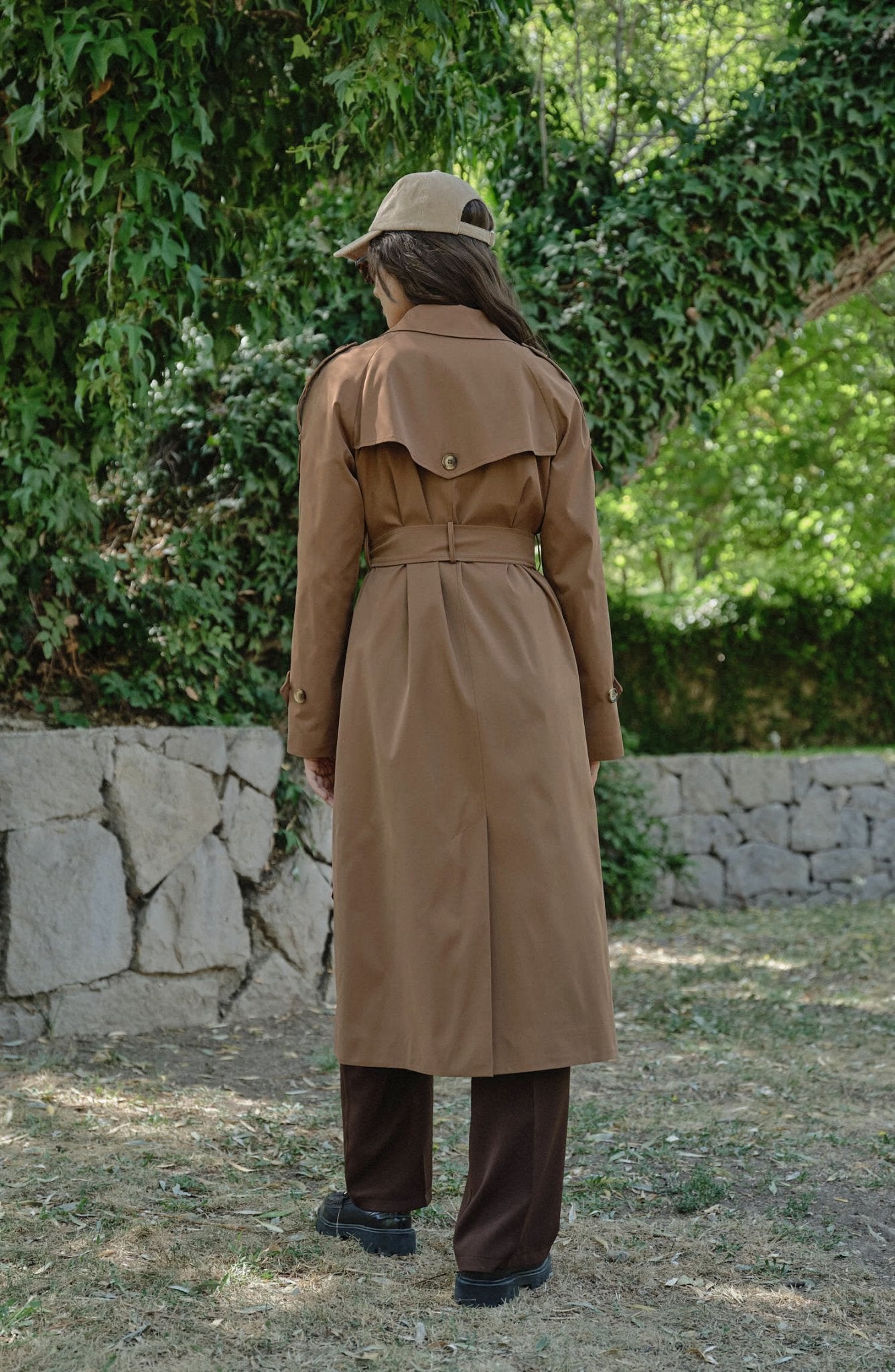 Premium Mocha Oversize Trençkot - Fatma Atasoy