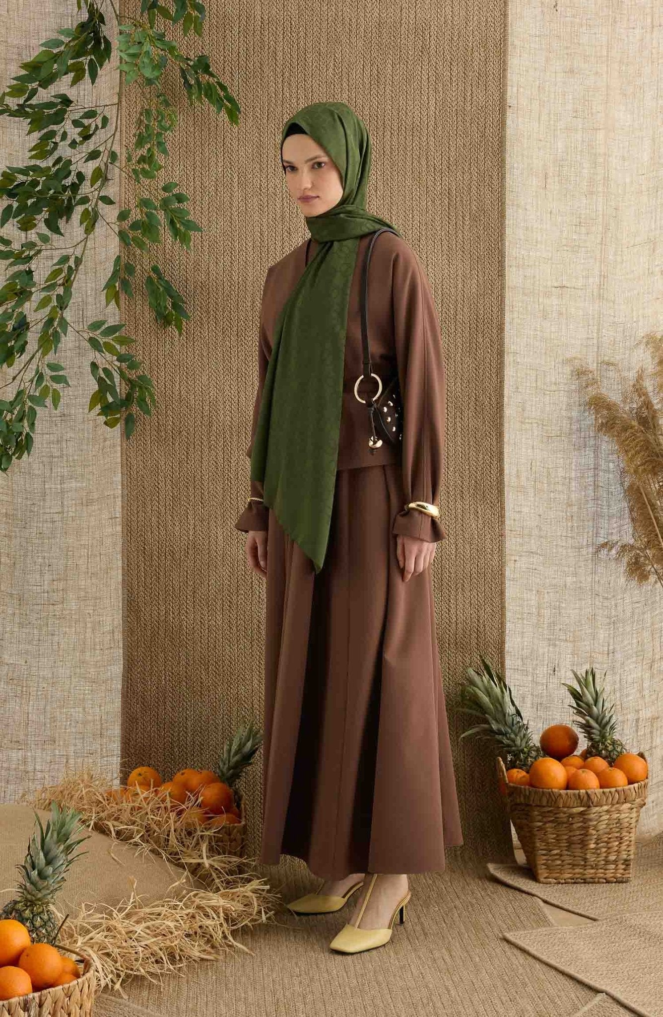 Ring Haki Jakarlı Şal - Fatma Atasoy