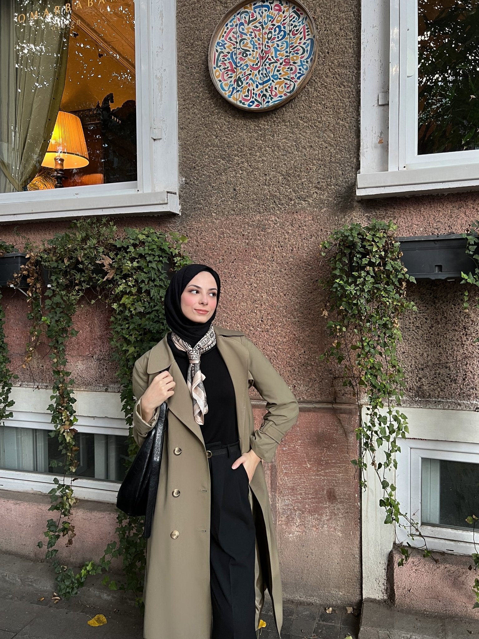 Rüzgarlıklı Haki Trençkot - Fatma Atasoy