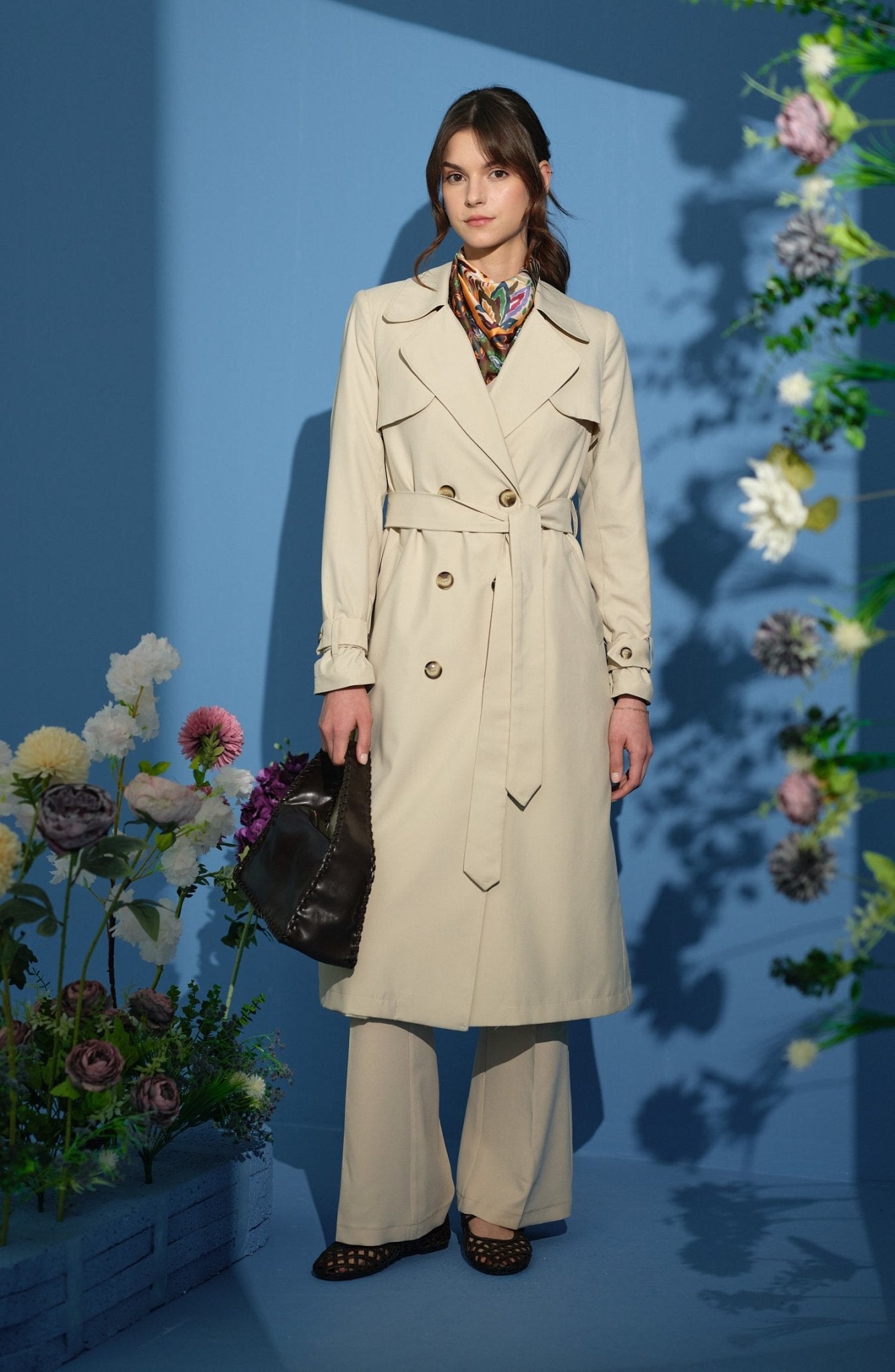 Taş Rengi Trençkot