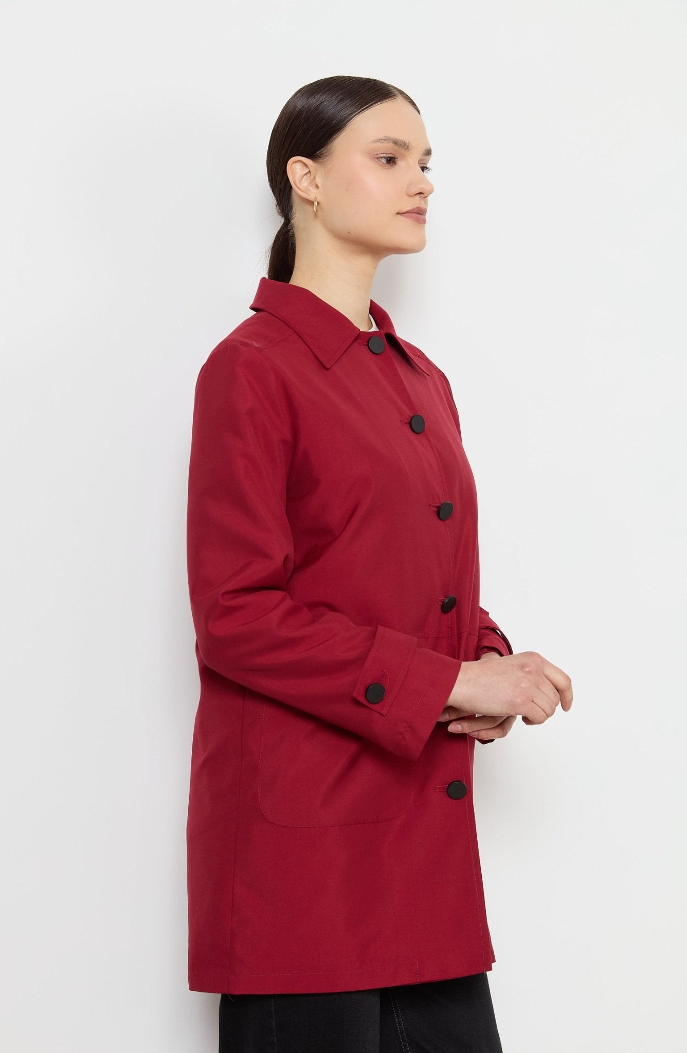 Torba Cepli Bordo Trençkot - Fatma Atasoy