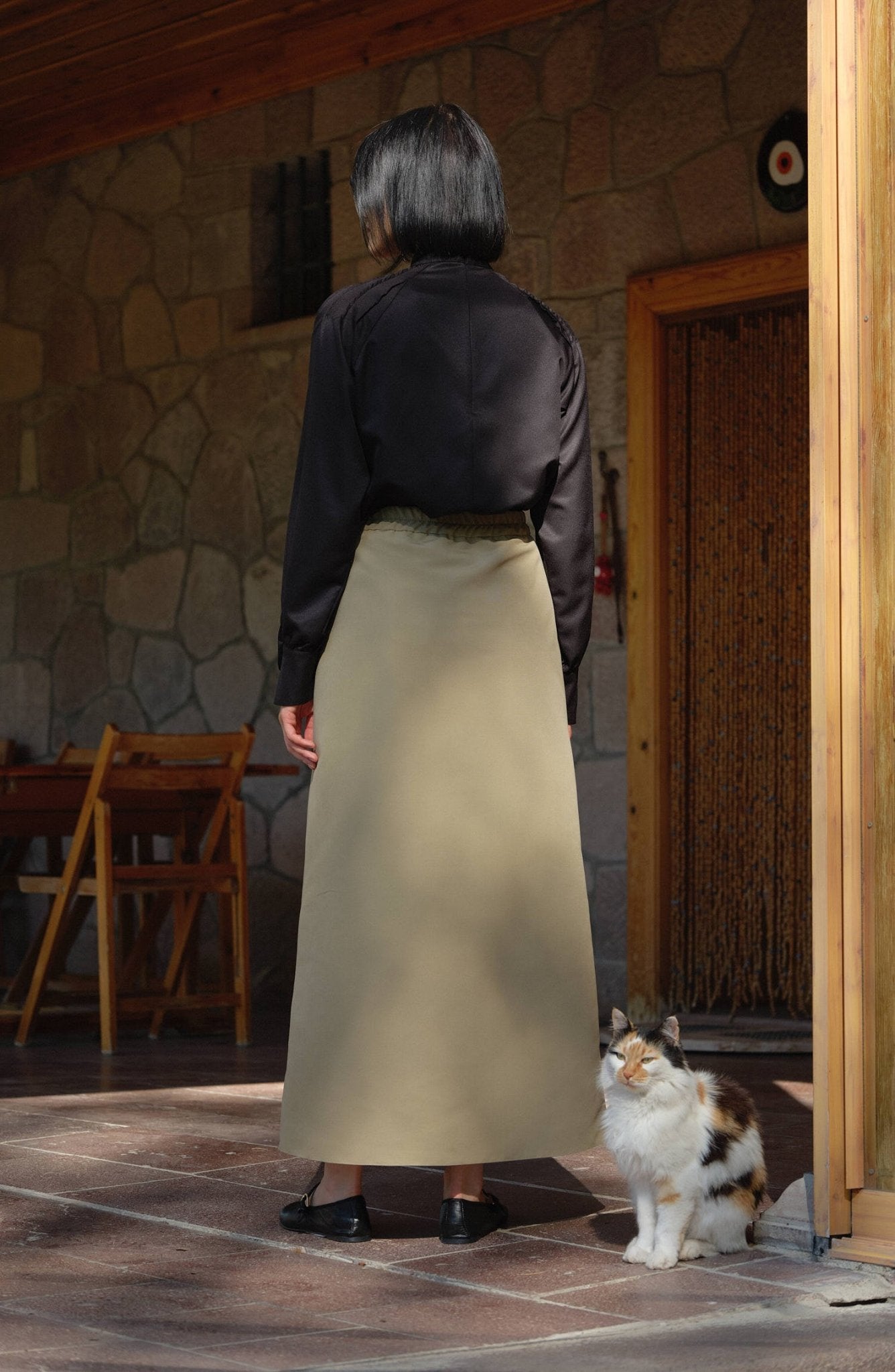 Trenç Soft Haki Kalem Etek - Fatma Atasoy