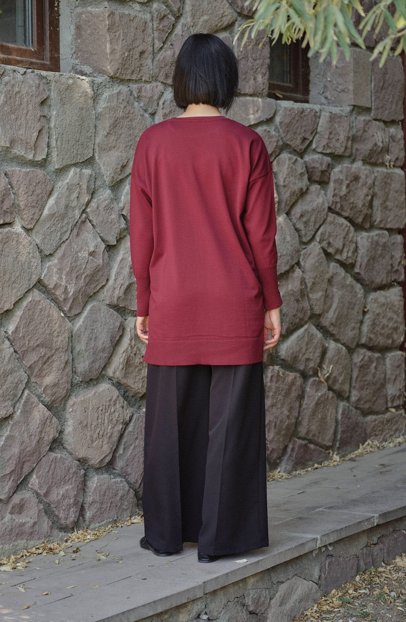 Ütü İzli Siyah Pantolon - Fatma Atasoy