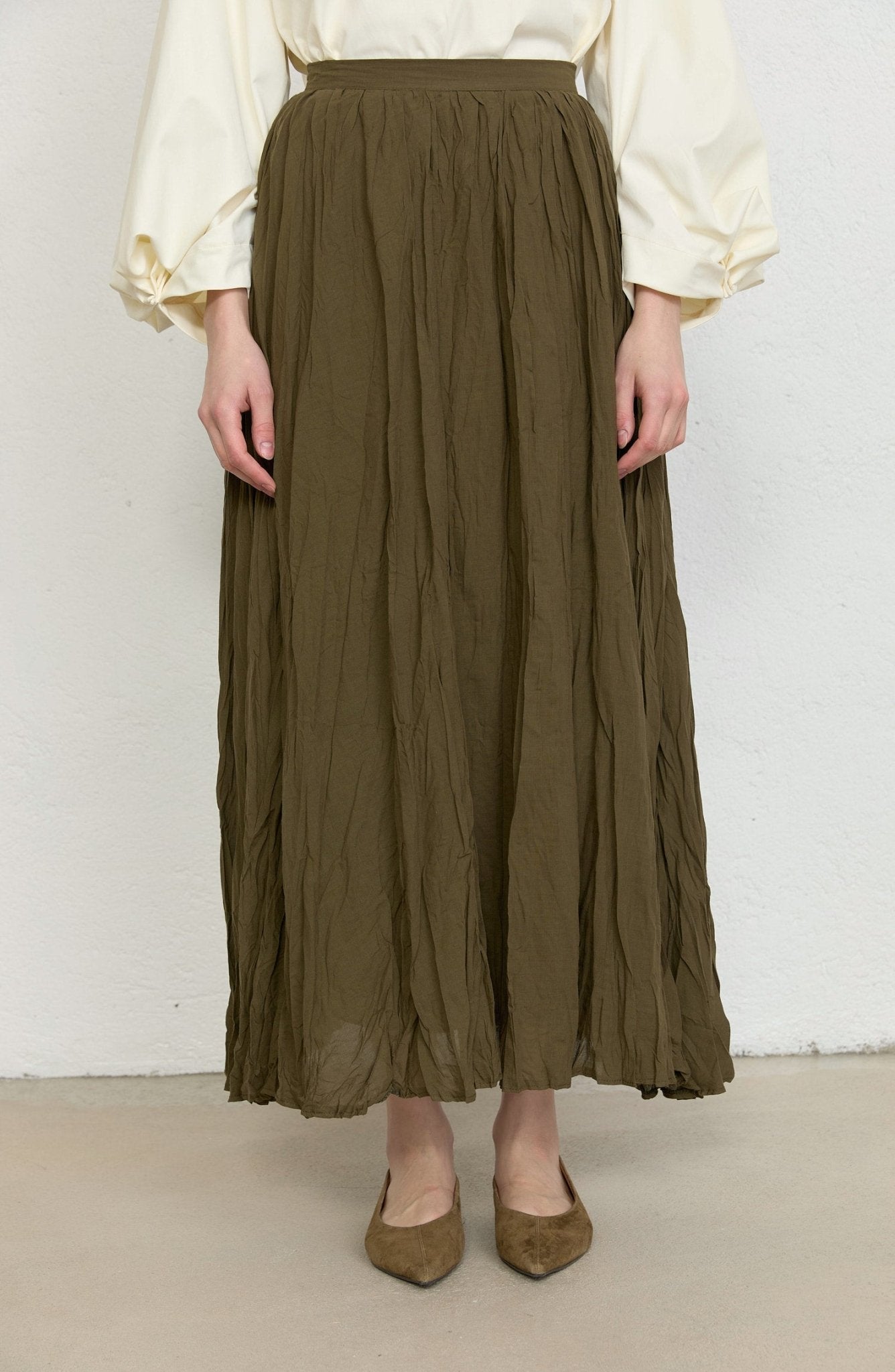 Vual Haki Crash Etek - Fatma Atasoy