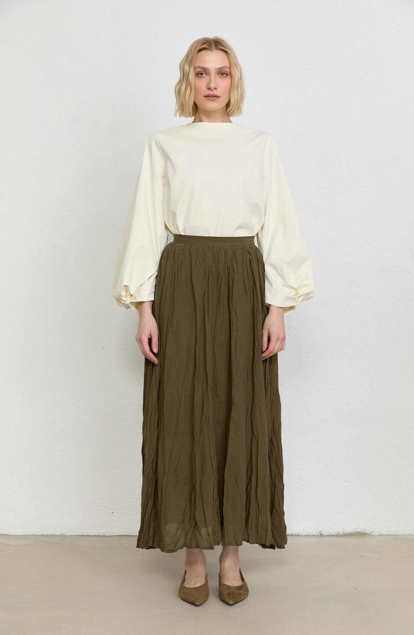 Vual Haki Crash Etek - Fatma Atasoy