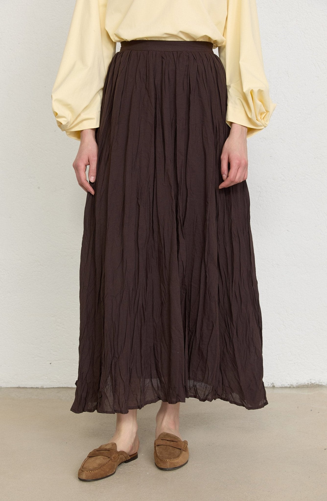 Vual Kahverengi Crash Etek - Fatma Atasoy