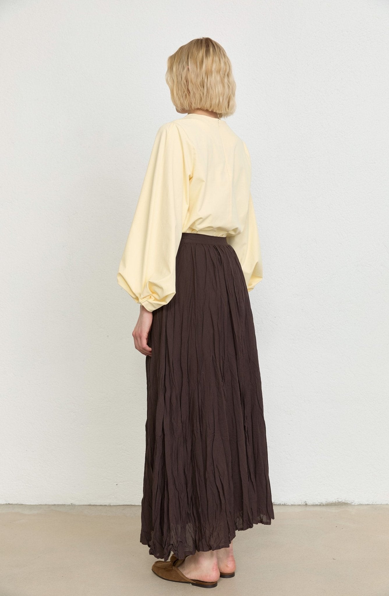 Vual Kahverengi Crash Etek - Fatma Atasoy