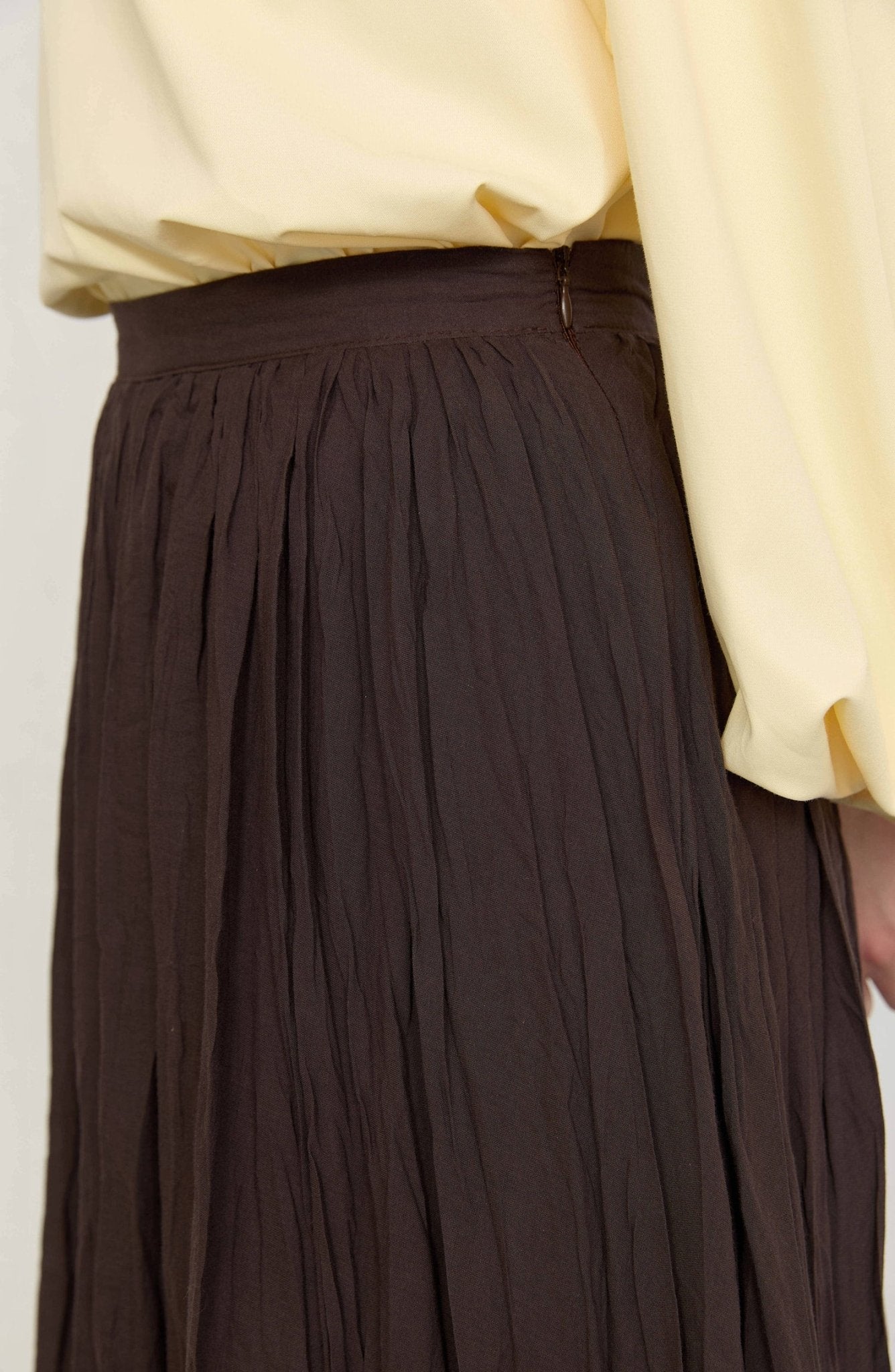 Vual Kahverengi Crash Etek - Fatma Atasoy