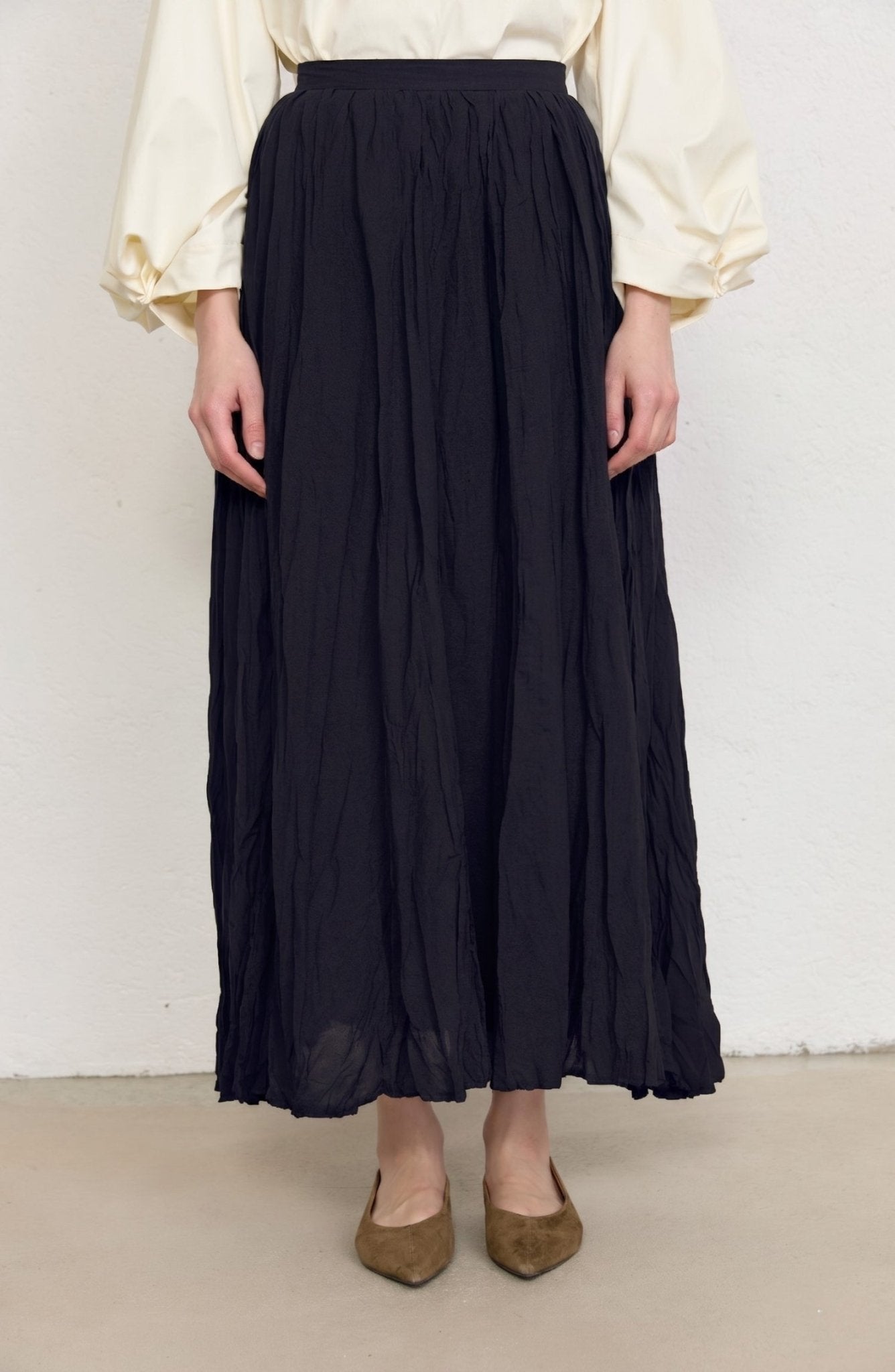 Vual Lacivert Crash Etek - Fatma Atasoy