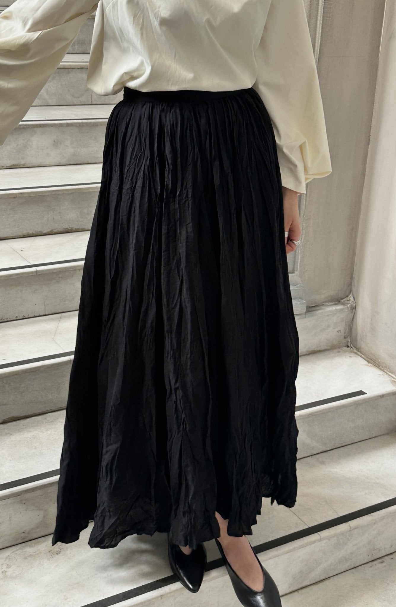 Vual Siyah Crash Etek - Fatma Atasoy