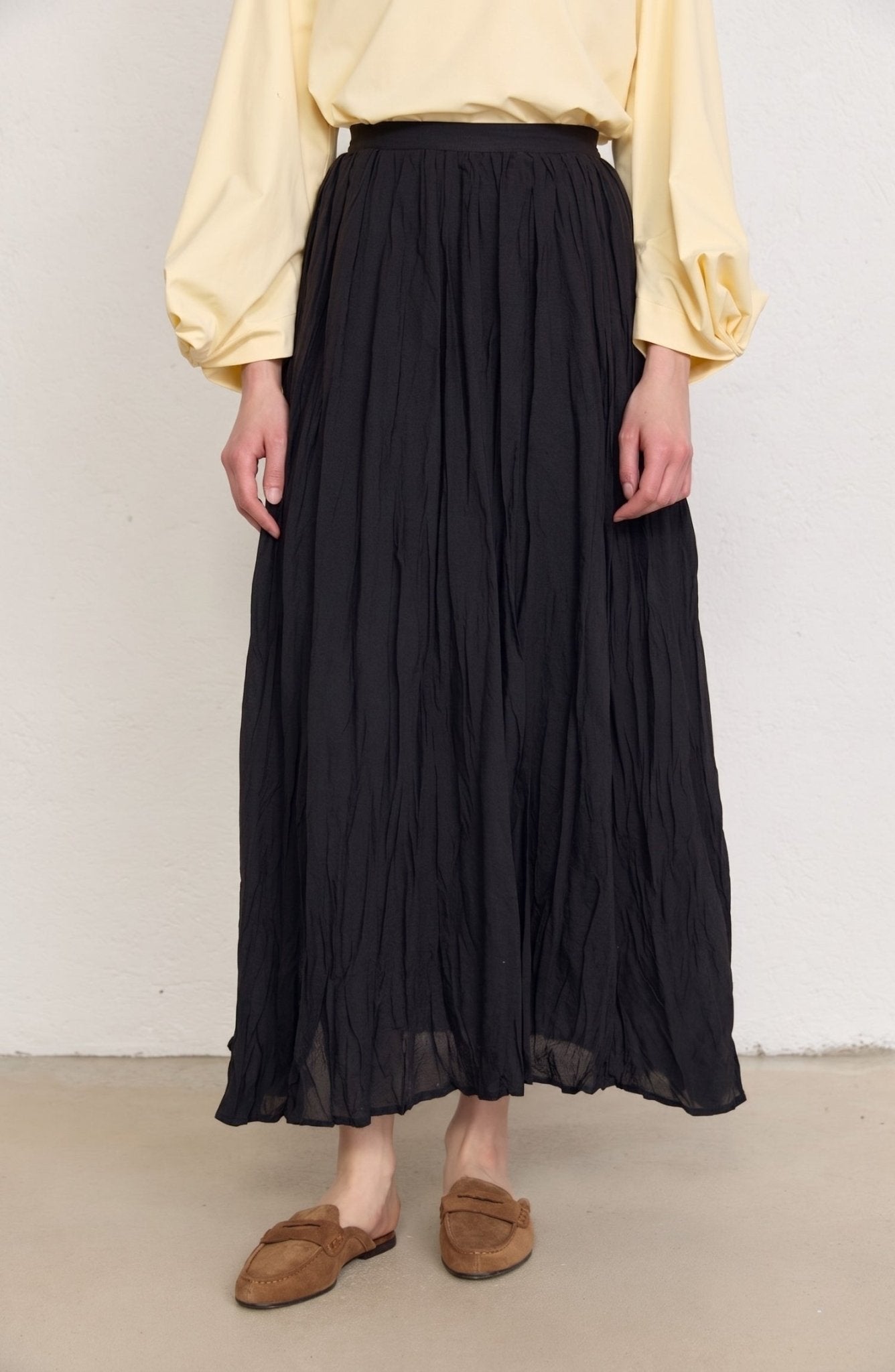 Vual Siyah Crash Etek - Fatma Atasoy