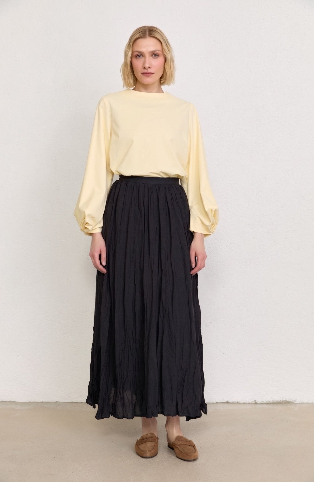 Vual Siyah Crash Etek - Fatma Atasoy