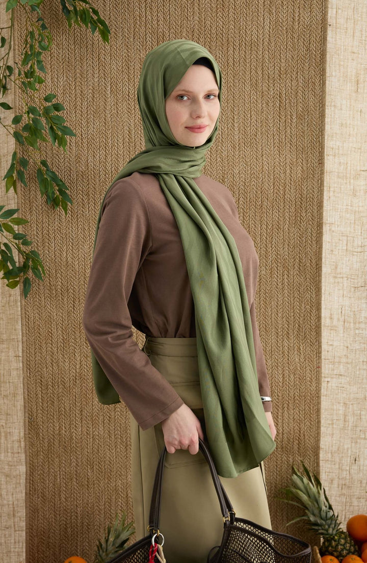 Zigzag Haki Jakarlı Şal - Fatma Atasoy